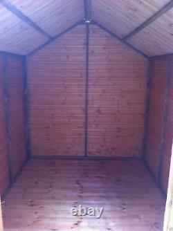 5x4 WOODEN GARDEN SHED FULLY T&G APEX HUT 12mm TREATED STORE NO WINDOWS