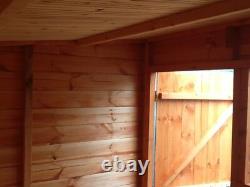 5x4 WOODEN GARDEN SHED PENT ROOF FULLY T&G STORAGE HUT 12MM