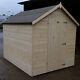 5x5 Apex Garden Shed T&G Throughout Best Value Untreated Hut Windowless 12mm