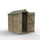 6 x 4 FT Wooden Garden Storage Shed Apex Roof Overlap No Windows Free Delivery