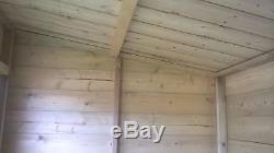 6 x 4 WOODEN PENT GARDEN SHED PRESSURE TREATED WOOD THROUGHOUT