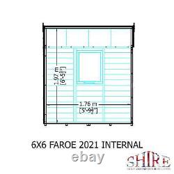 6 x 6 Cypress SD Garden Storage Outdoor Wooden Shed