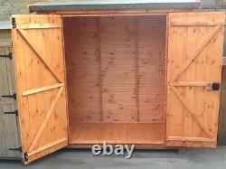 6ft X 2ft 6 Glory Box Tool Shed Wooden Balcony Store Pent T&g Hut 4ft Tall