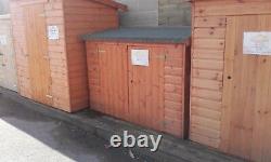 6ft X 2ft 6 Glory Box Tool Shed Wooden Balcony Store Pent T&g Hut 4ft Tall