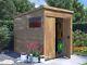 6ft x 8ft Bike Shed Garden Storage Pressure Treated Wooden Window Overlord Pent