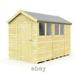 6x10 Total Sheds Apex Fast & Free Quality Pressure Treated Tanalised Shed 10x6