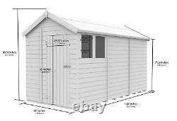 6x12 Total Sheds Apex Fast & Free Quality Pressure Treated Tanalised Shed 12x6