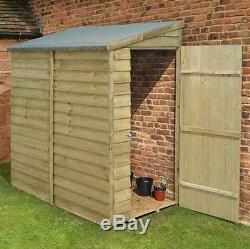 6x3 PRESSURE TREATED GARDEN WALL TOOL STORE WOODEN SHED 6ft x 3ft WOOD SHEDS NEW