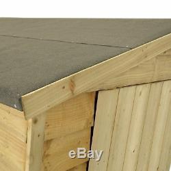 6x3 PRESSURE TREATED GARDEN WALL WOODEN SHED NEW UN USED 6ft x 3ft WOOD SHEDS