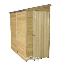 6x3 Pressure Treated Garden Wall Shed Tool Store 6ft 3ft Wood Shed Unused New