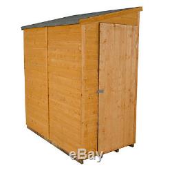 6x3 Shiplap Wooden Wall Shed Dip Treated Garden Store Tools Outdoor Patio