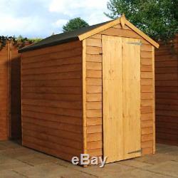6x4 GARDEN SHED SINGLE DOOR APEX WINDOWLESS WOODEN SHEDS 6ft x 4ft New Un Used