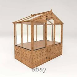 6x4 GREENHOUSE GARDEN SHED TIMBER WOOD POTTING SHEDS APEX SMALL WOODEN 6FT 4FT