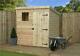 6x4 Garden Shed Shiplap Pent Roof Tanalised Window Pressure Treated Door Right