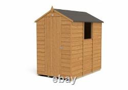 6x4 Overlap Dip Treated Apex Wooden Garden Shed Base & Installation Options