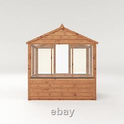 6x4 WOODEN GARDEN GREENHOUSE POTTING SHED HOT HOUSE PLANT SHED APEX WOOD 6ft 4ft