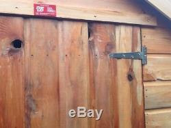 6x4 Wooden Apex Garden Shed Factory Seconds Hut Pinelap T&G Store No Windows