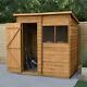 6x4ft Pent Wooden Garden Shed Overlap Outdoor Waterproof Storage