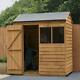 6x4ft Wooden Overlap Dip Treated Garden Shed Reverse Apex Outdoor Storage