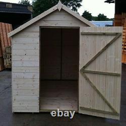 6x6 Apex Garden Shed T&G Throughout Best Value Untreated Hut Windowless 12mm
