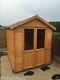 6x6 Wooden Summerhouse Patio Shed Garden Storage Cabin FULLY T&G 6ft x 6ft