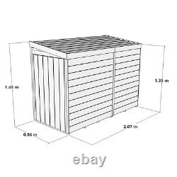 7x3 10x3 Wooden Garden Storage Shed Outdoor Pent Tool Store BillyOh Mini Expert
