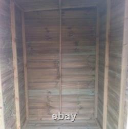 7x4 GARDEN SHED PENT ROOF PRESSURE TREATED STORE TANALISED TONGUE & GROOVE HUT