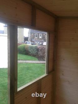 7x4 T&G GARDEN SHED HEAVY 12MM TONGUE AND GROOVE PENT ROOF WOODEN STORE