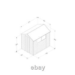 7x5 Overlap Pressure Treated Apex Wooden Garden Shed Base/Installation Options