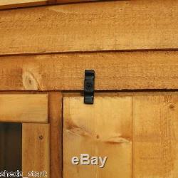 7x5 Wooden Overlap Garden Storage Shed Window Single Door Pent Roof 7FT 5FT