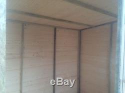8x6 New Garden Shed Heavy 14mm Tongue And Groove Pent Roof Hut Wooden Store