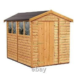 8X6 Quality Wooden Apex Shed Tongue & Groove Single Window and Door NEW