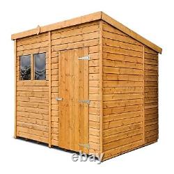 8X6 Quality Wooden Pent Garden Shed Tongue & Groove Single Window & Door NEW