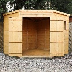 8 X 8 T & G Corner Shed Wooden Garden House NEW