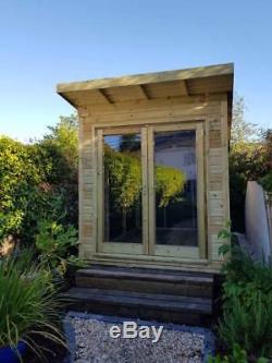 8 x 7 PRESSURE TREATED Double Glazed Tanalised Studio/shed Garden room