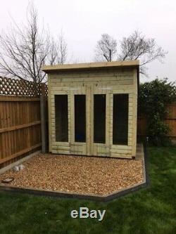 8x10'Roseberry' Heavy Duty Tanalised Wooden Garden Summerhouse/Studio/Shed