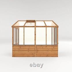 8x4 LEAN-TO WOODEN GREENHOUSE GARDEN POTTING PENT PLANT SHED SHIPLAP T&G 8ft 4ft