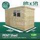8x5 Pressure Treated Tanalised Pent Shed Top Quality Tongue and Groove 8FT x 5FT