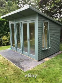 8x6-12x12'Roseberry Contemporary' Wooden Log Cabin-Summerhouse-Garden Room-Shed