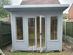 8x6-12x12'Roseberry Contemporary' Wooden Log Cabin-Summerhouse-Garden Room-Shed