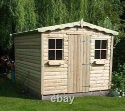 8x6 20mm Hobby Apex Tanalised Wooden Storage Shed FITTING AVAILABLE T&G Building