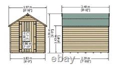 8x6 Double Door Value Shed (new)