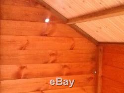 8x6 Garden Shed Wooden Hut Fully T&G Timber Outdoor Store Factory Seconds Cheap