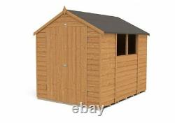 8x6 Overlap Apex Double Door Wooden Garden Shed Base & Installation Options