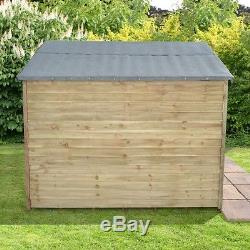 8x6 PRESSURE PRE TREATED WINDOWLESS WOODEN APEX GARDEN SHED 8ft x 6ft NO WINDOWS