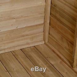 8x6 PRESSURE PRE TREATED WINDOWLESS WOODEN APEX GARDEN SHED 8ft x 6ft NO WINDOWS