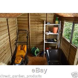 8x6 PRESSURE TREATED WOODEN GARDEN SHED NEW UN USED 8ft x 6ft APEX WOOD SHEDS
