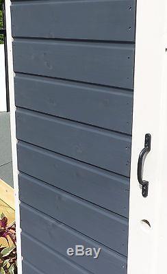 8x6 Painted Garden Shed, Beach Hut, She Shed, Man Cave, 16mm T&G Heavy Duty
