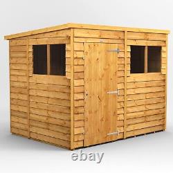 8x6 Power Overlap Garden Shed PHOTOGRAPHY MODEL AVAILABLE NOW