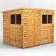 8x6 Power Overlap Pent Garden Shed B Grade Available Now